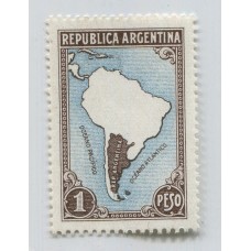 ARGENTINA 1935 GJ 770 ESTAMPILLA VARIEDAD PAPEL TIZADO NUEVA MINT U$ 145